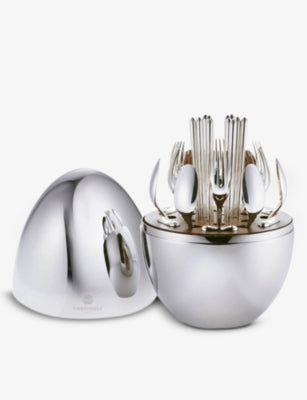 Christofle MOOD Asia silver-plated cutlery set of 24 pieces, UK version