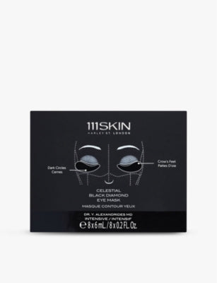 111SKIN Celestial Black Diamond eye mask box 8x6ml, UK version