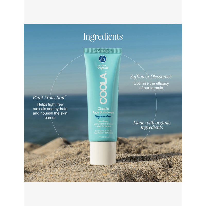Coola Classic SPF50 sunscreen lotion 50ml (British brand)