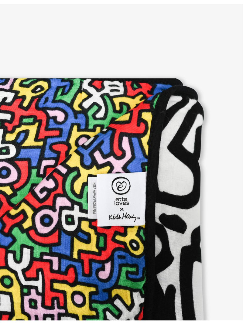 Etta Loves x Keith Haring muslin blanket 120cm, imported from the UK