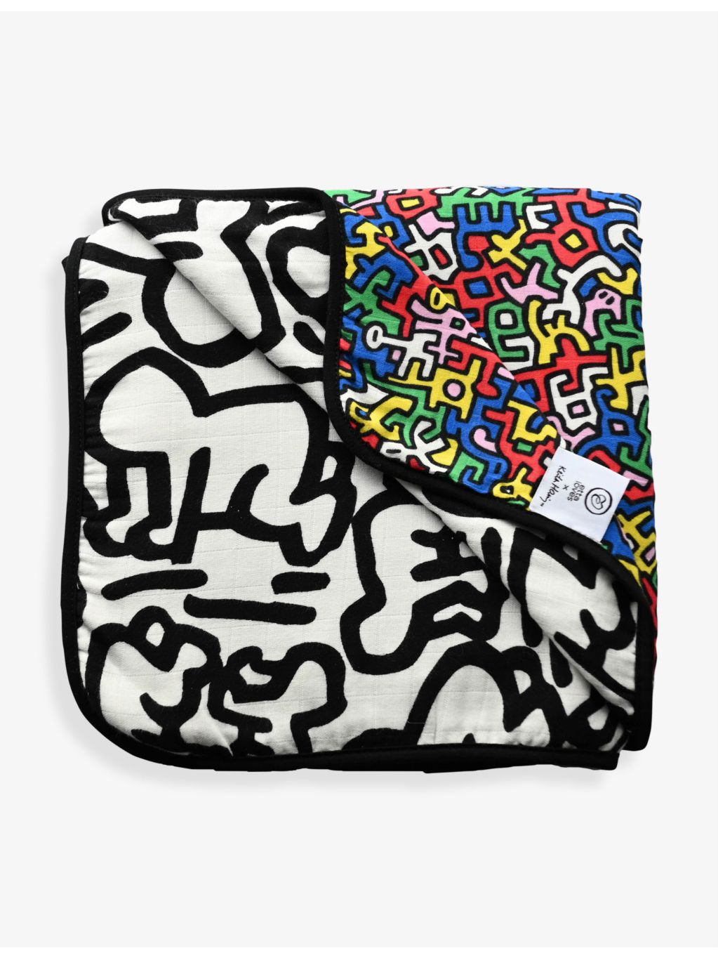 Etta Loves x Keith Haring muslin blanket 120cm, imported from the UK