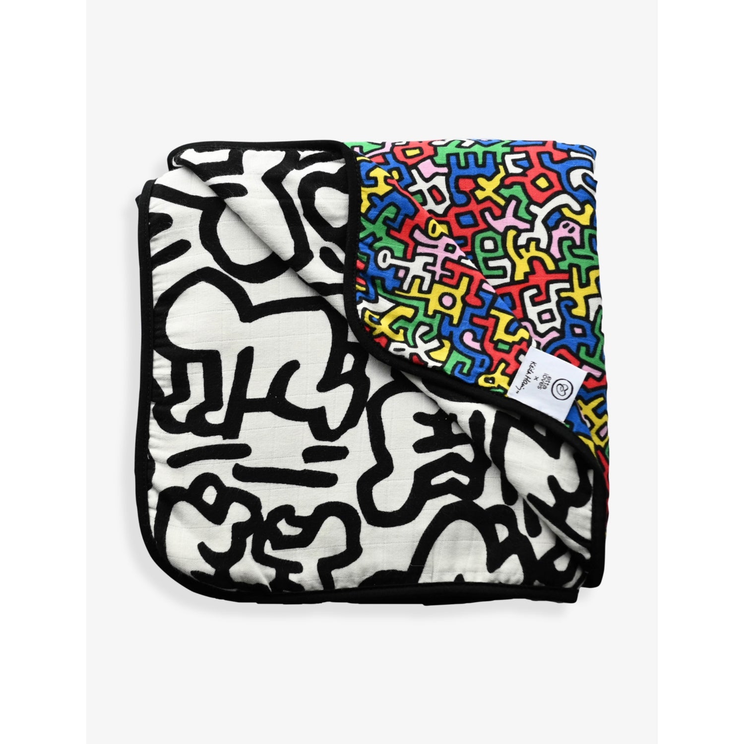 Etta Loves x Keith Haring muslin blanket 120cm, imported from the UK