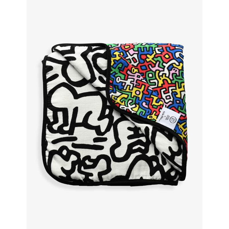 Etta Loves x Keith Haring muslin blanket 120cm, imported from the UK