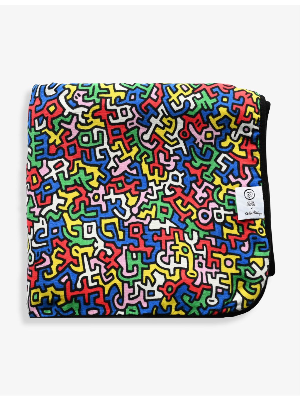 Etta Loves x Keith Haring muslin blanket 120cm, imported from the UK