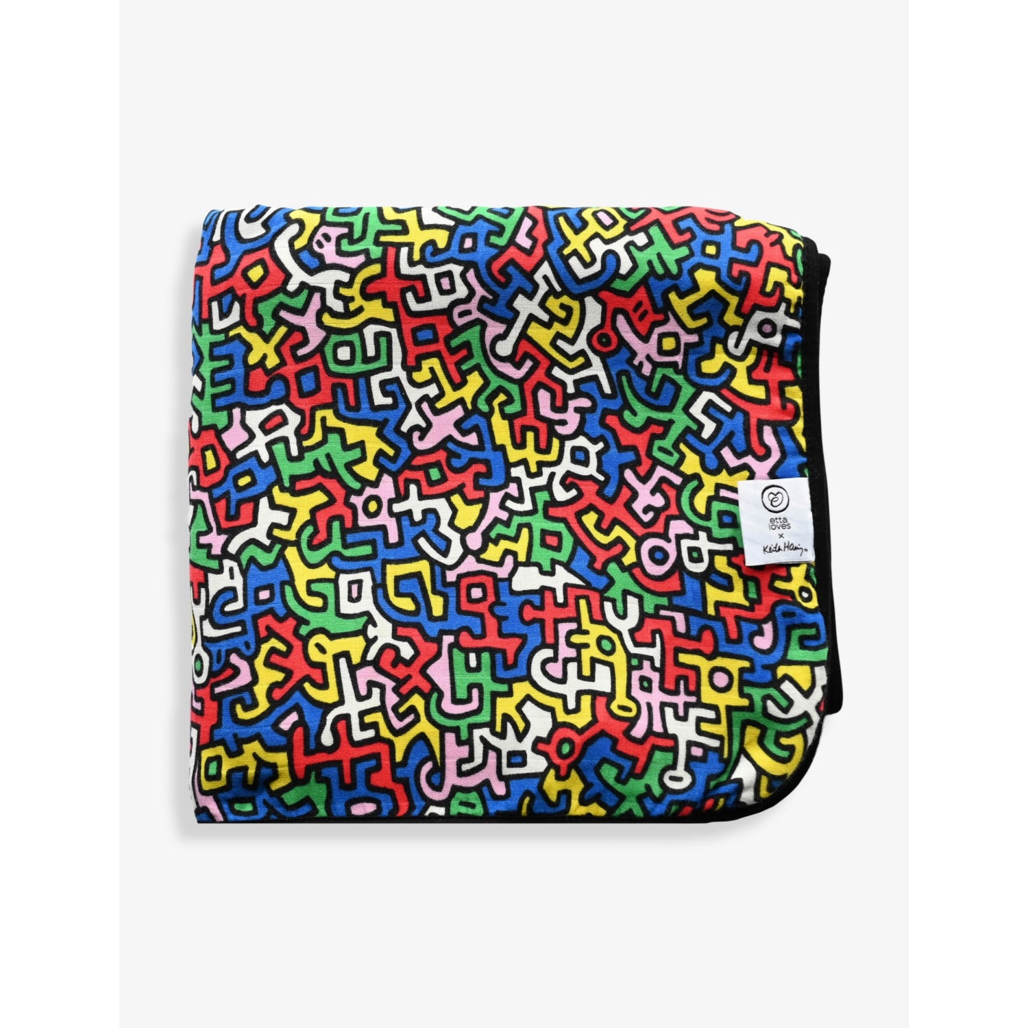 Etta Loves x Keith Haring muslin blanket 120cm, imported from the UK