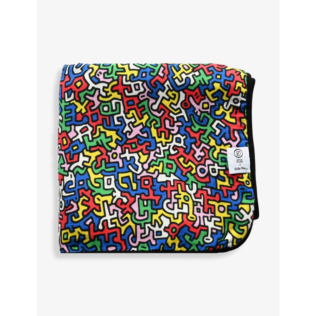 Etta Loves x Keith Haring muslin blanket 120cm, imported from the UK