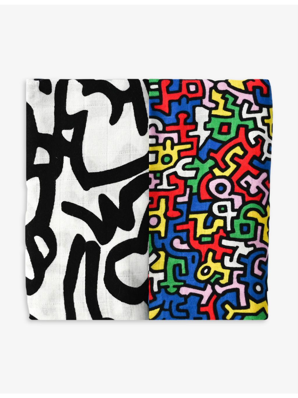 Etta Loves muslin squares Keith Haring 80cm - British product