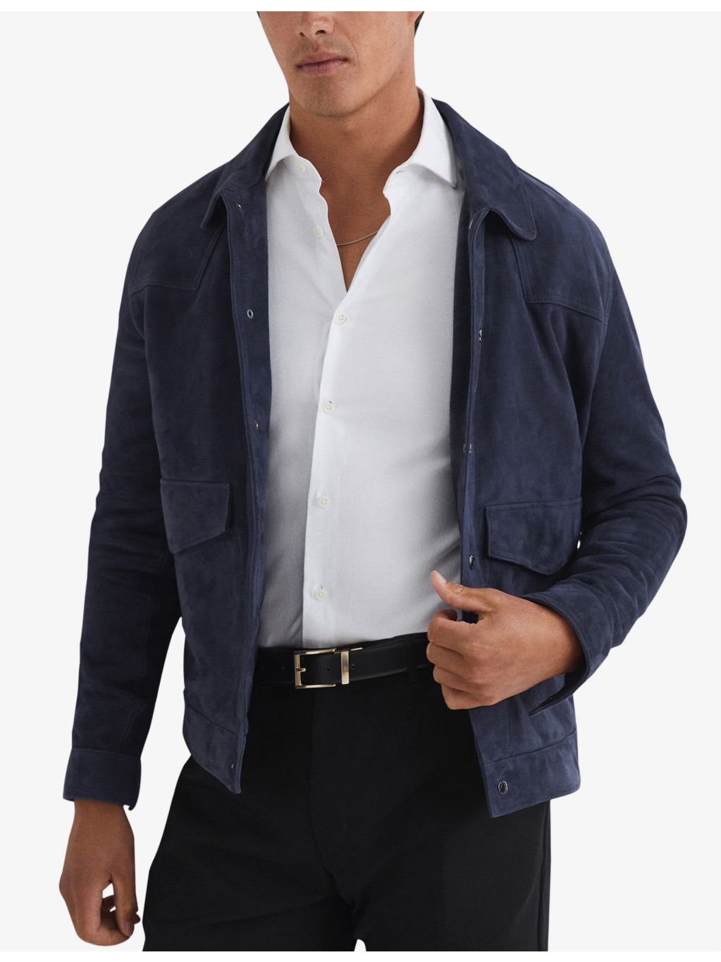 Reiss reversible leather belt 3cm width, imported from the UK