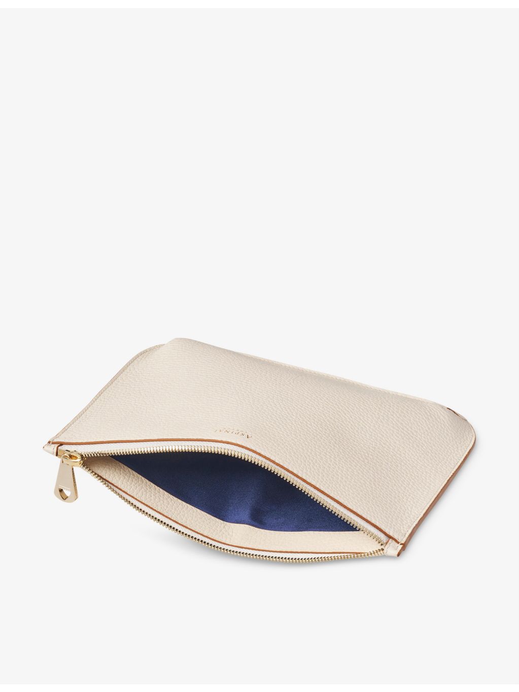 Aspinal of London Ella logo-print large leather pouch, imported from the UK