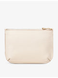Aspinal of London Ella logo-print large leather pouch, imported from the UK