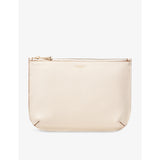 Aspinal of London Ella logo-print large leather pouch, imported from the UK