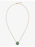 Chaumet Harmony small rose-gold pendant with diamonds and malachite, UK version