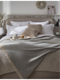 The White Company wool and cashmere-blend throw 140x200cm - British product