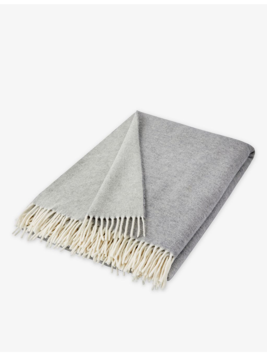 The White Company wool and cashmere-blend throw 140x200cm - British product