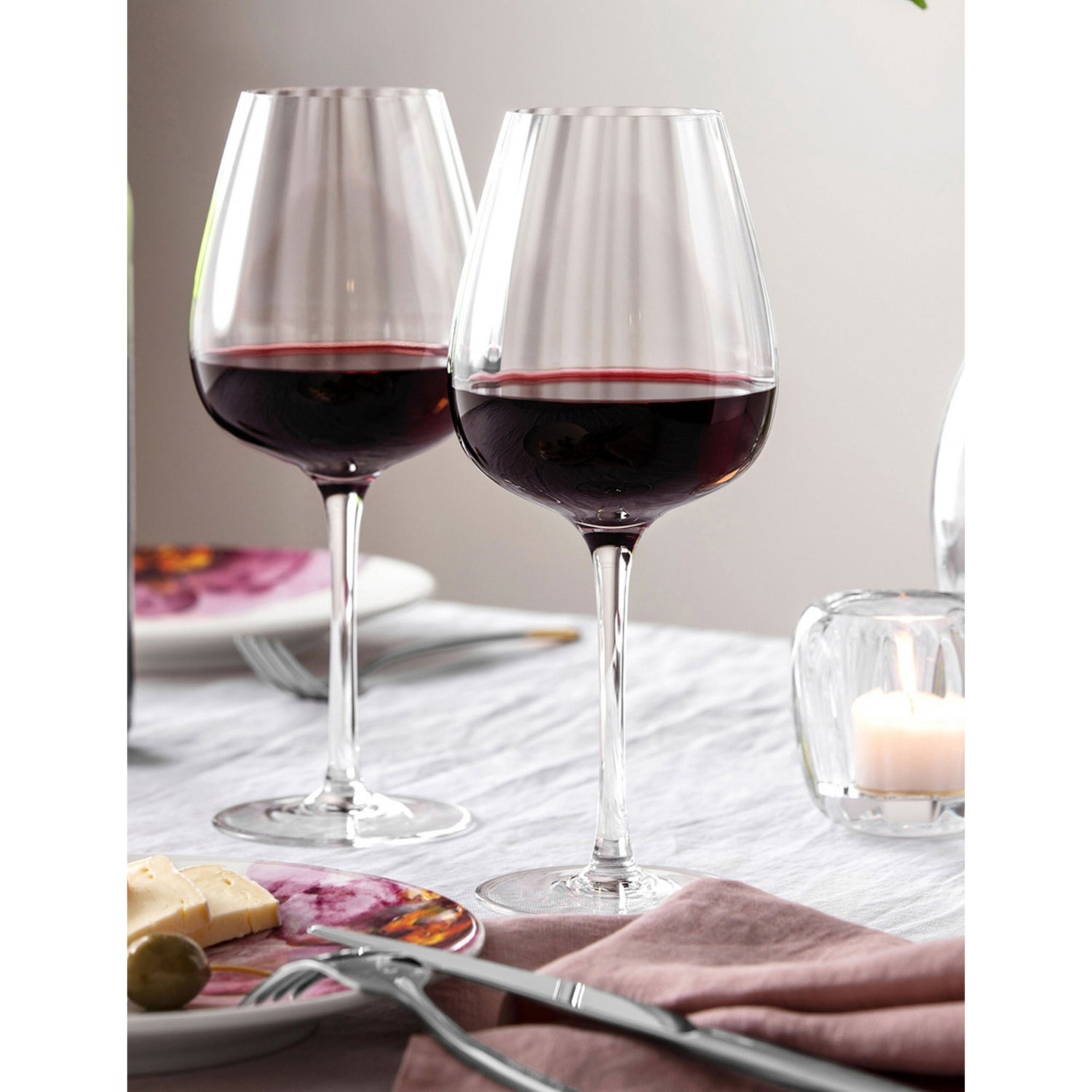 Villeroy and Boch Rose Garden wine goblets set of four (British brand)