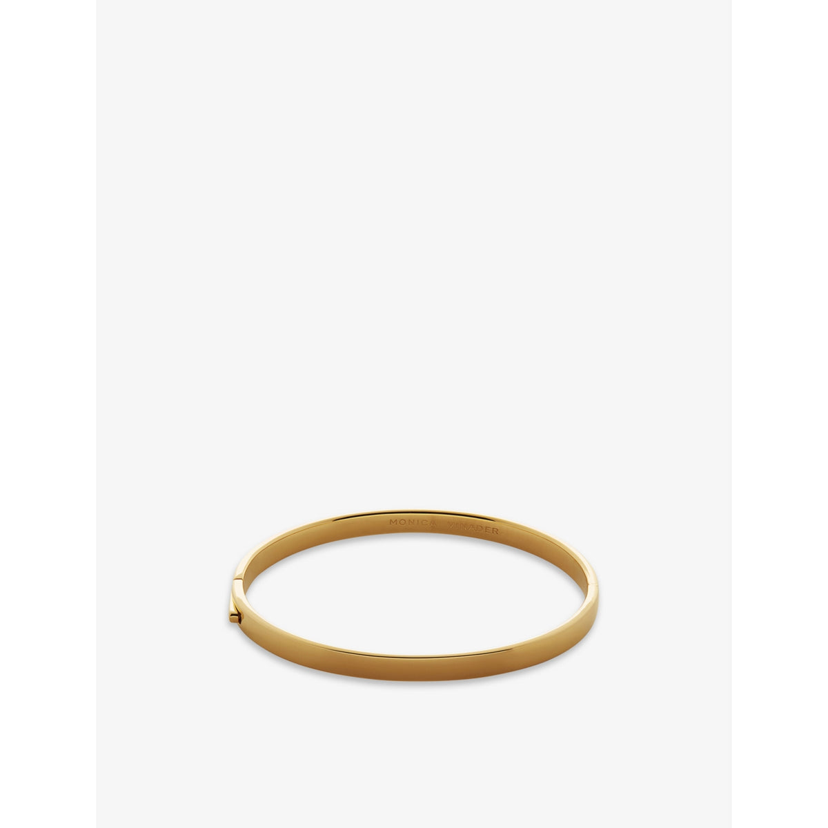 Essential 18ct yellow gold-plated vermeil sterling-silver bangle bracelet - S
