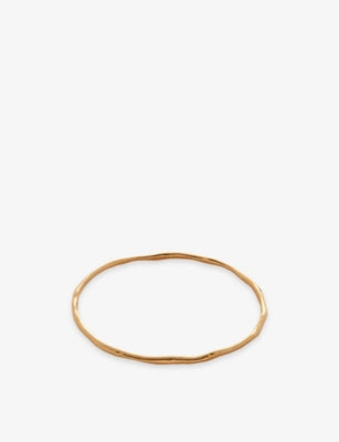 Monica Vinader Siren Muse 18ct Yellow-Gold Plated Vermeil Bangle