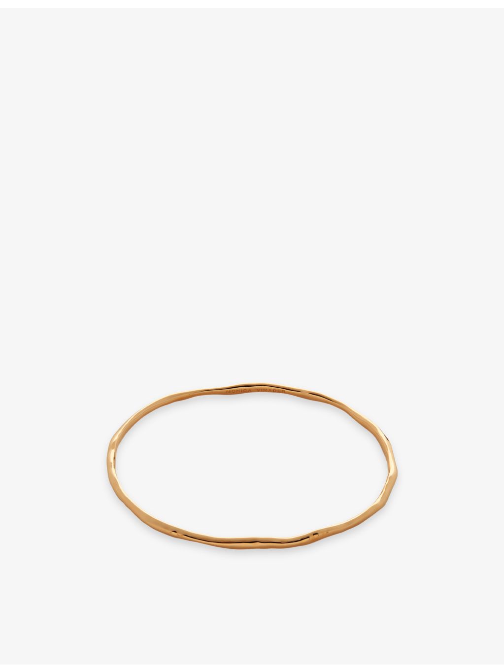 Monica Vinader 18ct yellow-gold vermeil bangle - British product