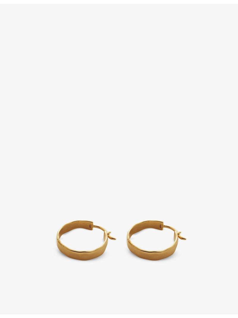 Monica Viander 18ct gold vermeil sterling silver small hoop earrings (British brand)