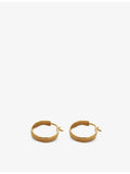 Monica Viander 18ct gold vermeil sterling silver small hoop earrings (British brand)