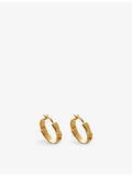 Monica Viander 18ct gold vermeil sterling silver small hoop earrings (British brand)