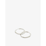 Monica Vinader Siren Muse sterling silver hoop earrings (British brand)