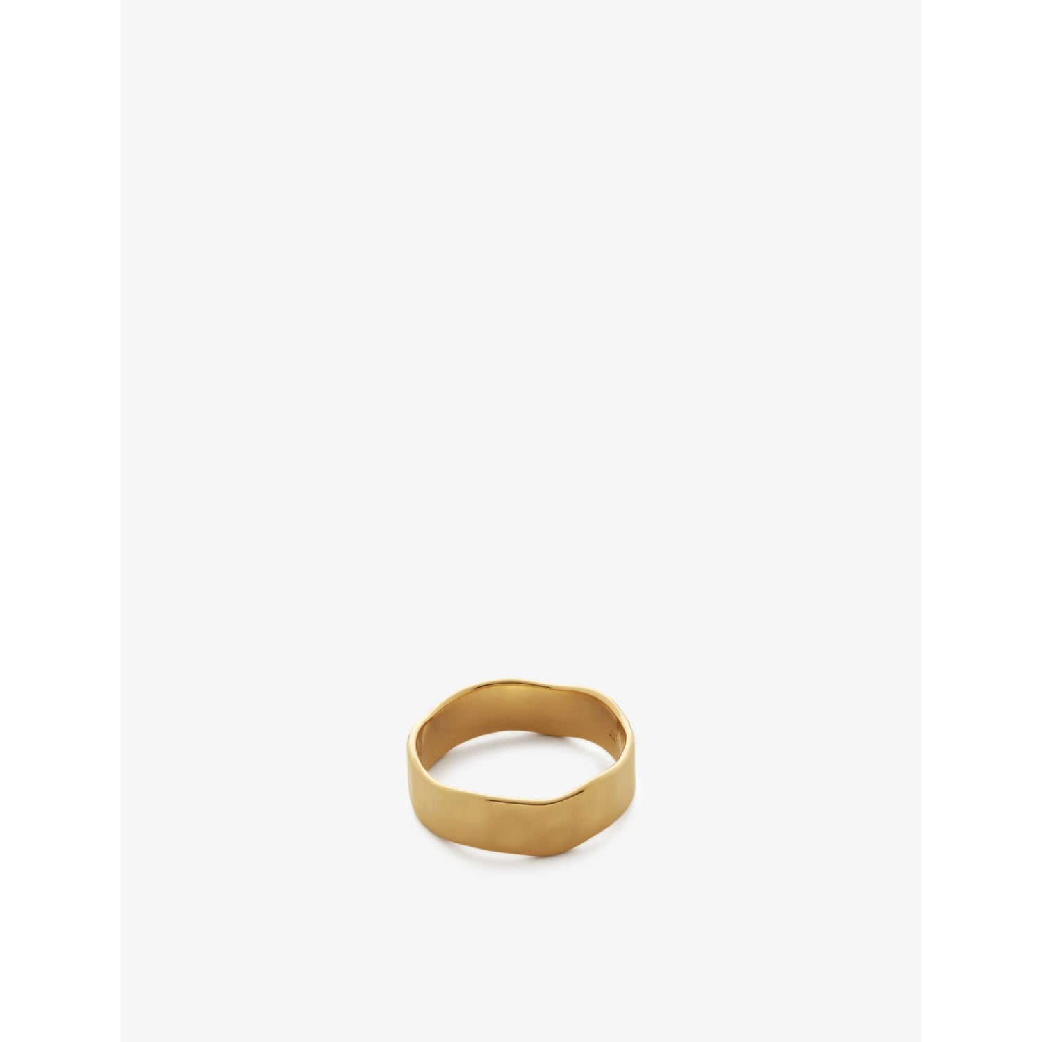 Monica Vinader 18ct yellow gold vermeil ring, imported from the UK