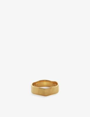 Monica Vinader Siren Muse 18ct Yellow Gold Vermeil Ring