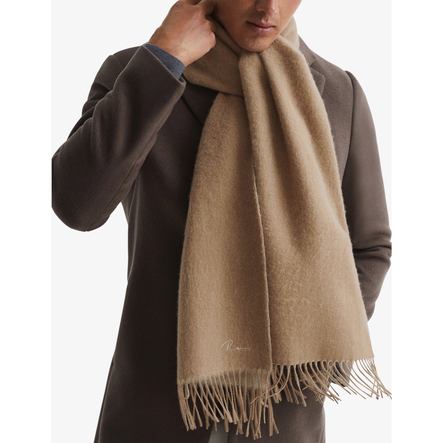 Reiss cashmere wool blend scarf (British brand)