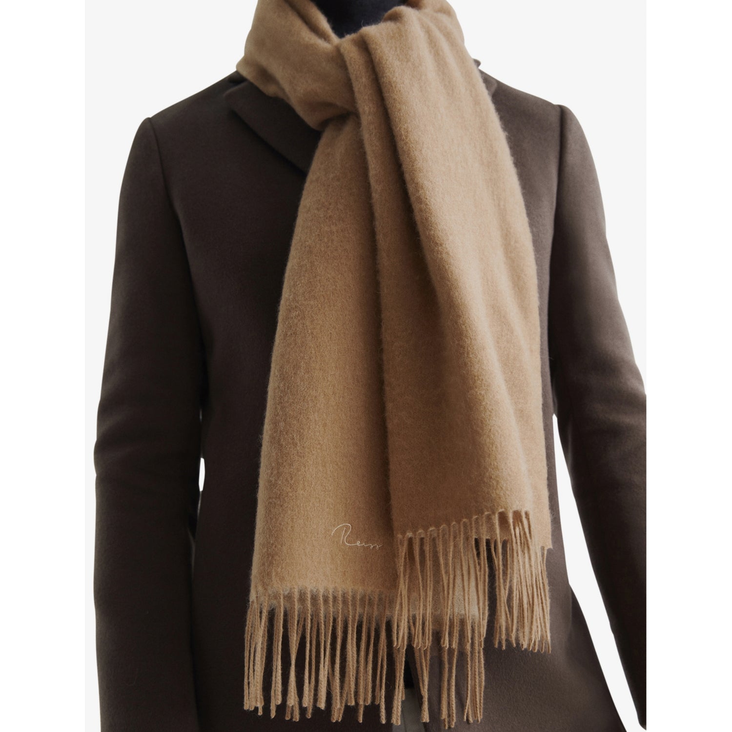 Reiss cashmere wool blend scarf (British brand)