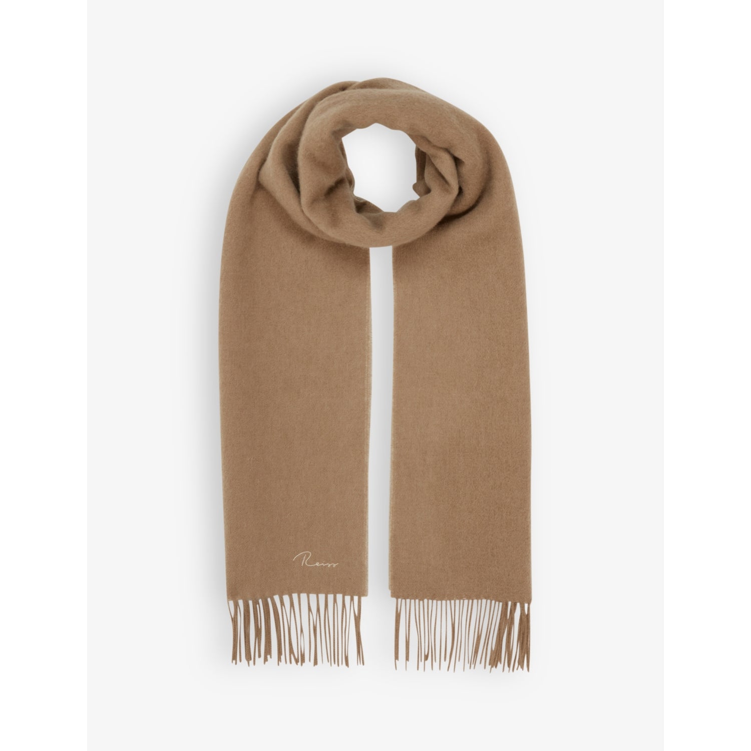 Reiss Picton cashmere and wool-blend scarf