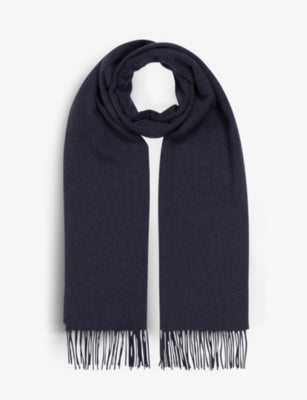 Reiss Picton Cashmere and Wool-Blend Scarf