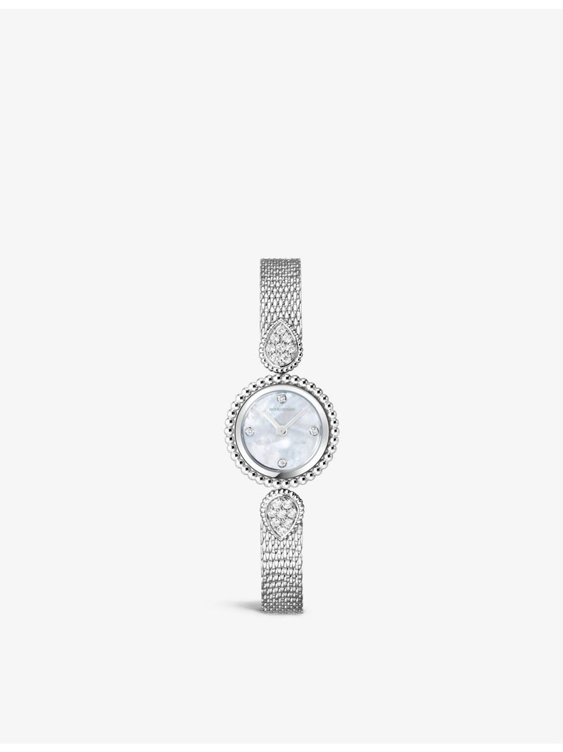 Boucheron Serpent Bohème diamond and mother-of-pearl watch 23mm, imported from the UK