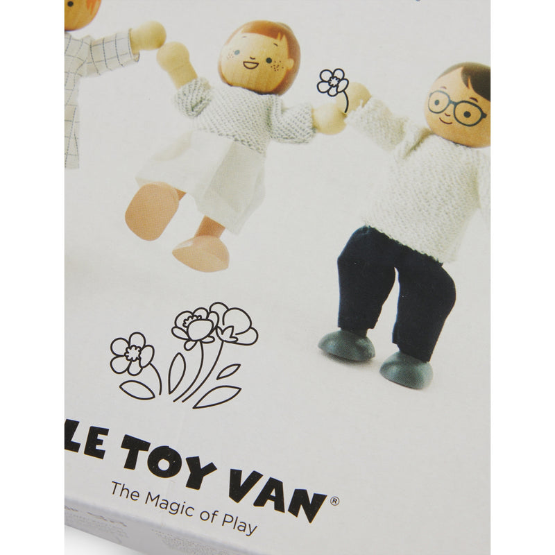 Le Toy Van My Doll Family wooden doll set 12.5cm (British brand)