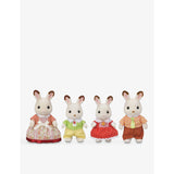 Sylvanian Families Chocolate Rabbit Family playset four-piece set (British brand)