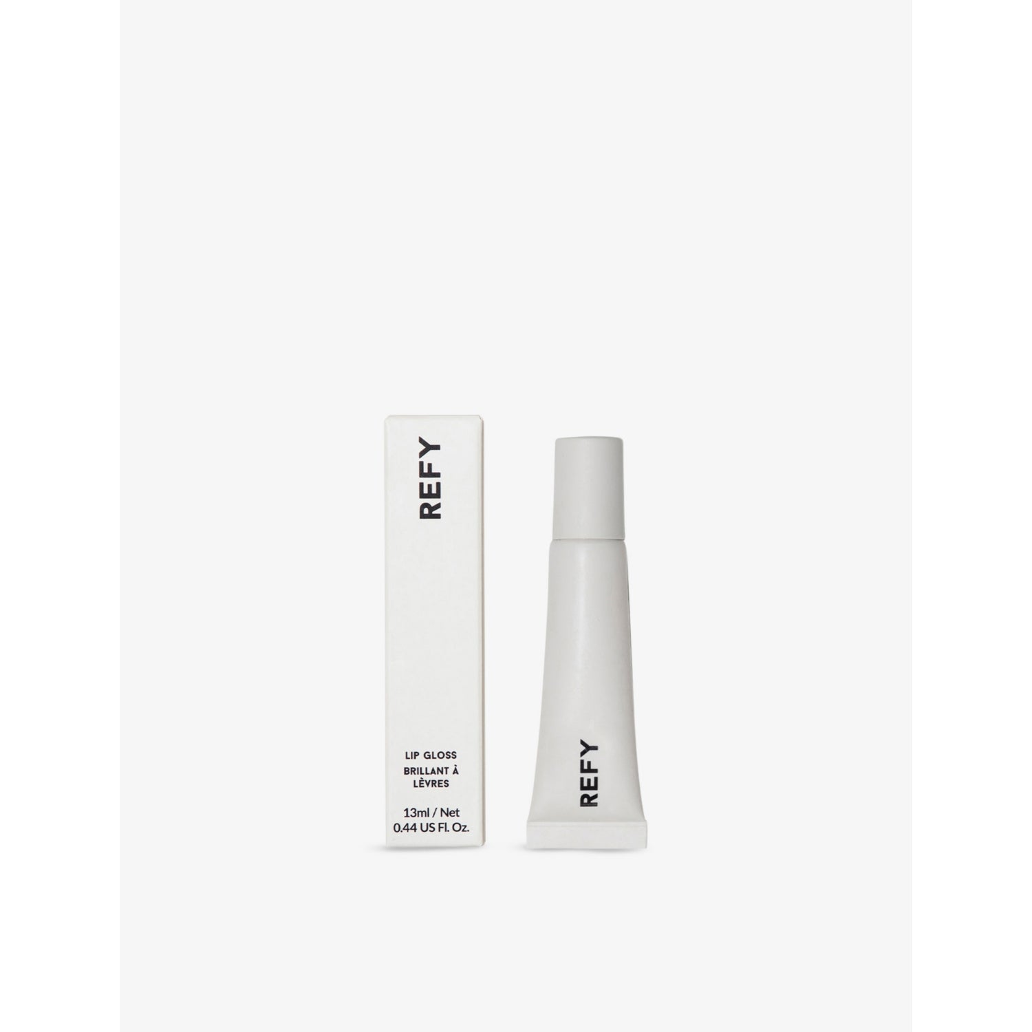 REFY vegan lip gloss 13ml with metal applicator, UK version