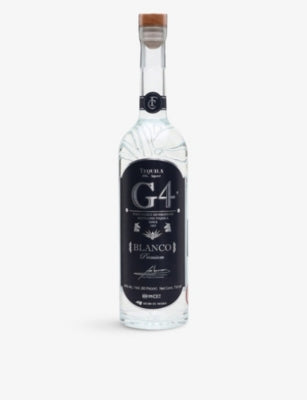 G4 Blanco tequila 750ml bottle, imported from the UK