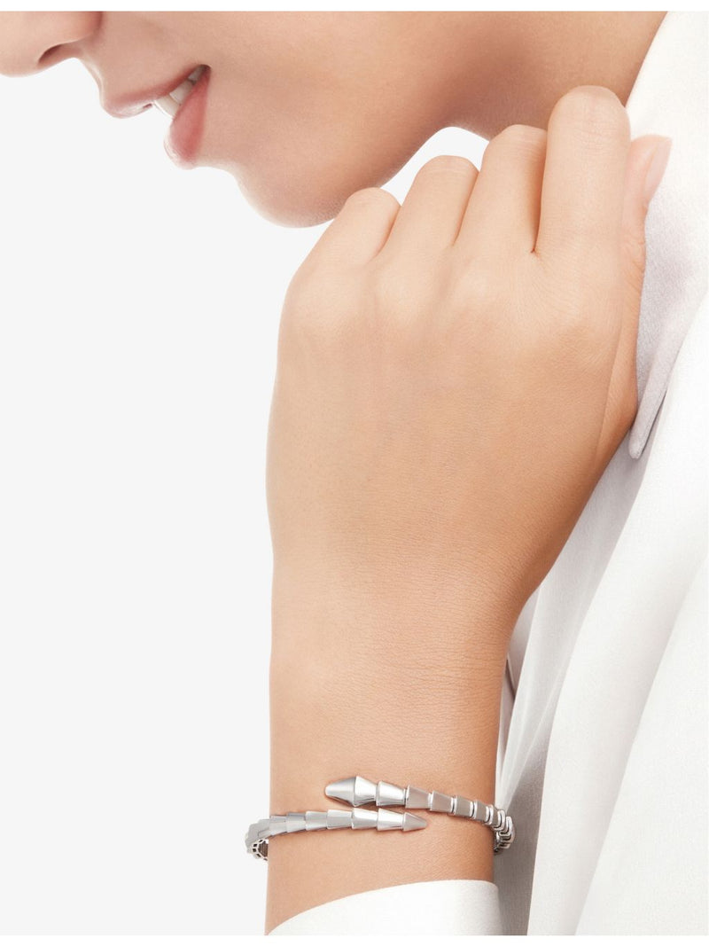 Bvlgari Serpenti Viper 18ct white gold bangle, UK version