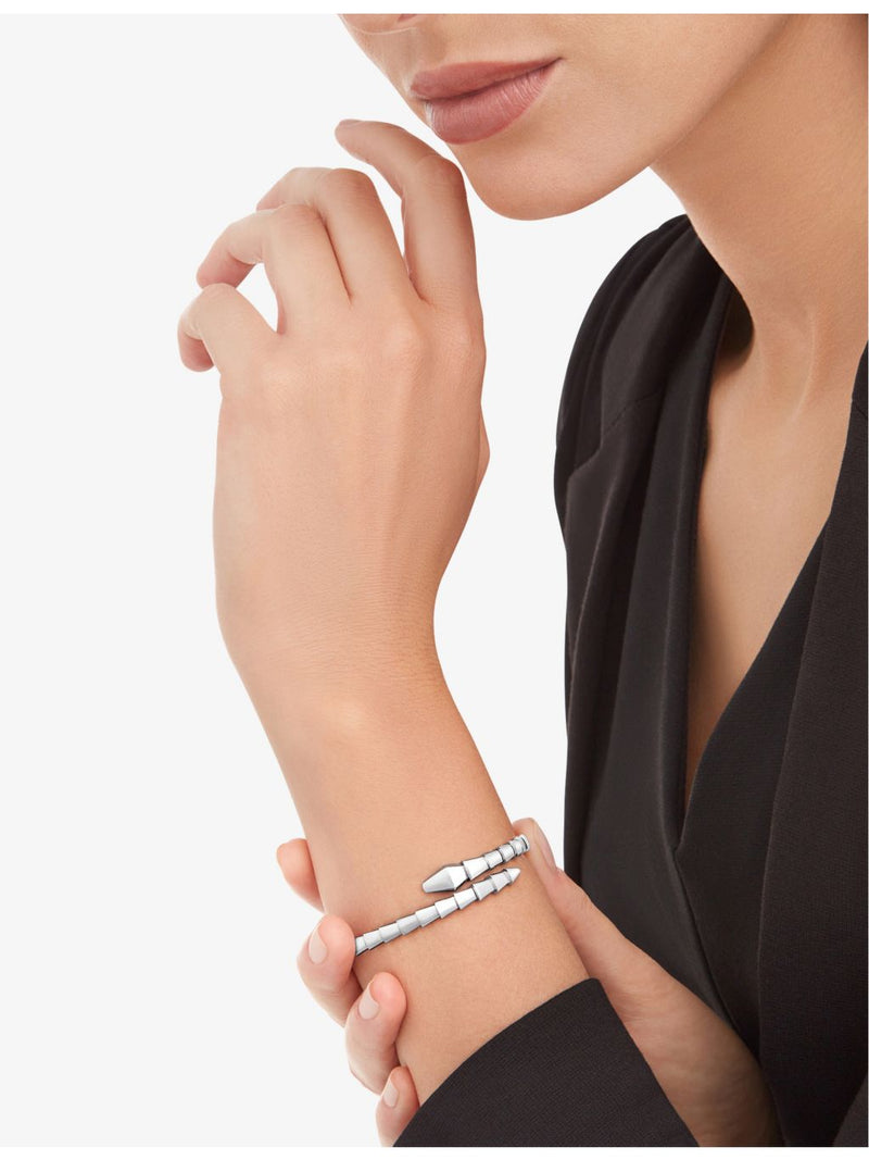 Bvlgari Serpenti Viper 18ct white gold bangle, UK version