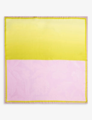 Dries van Noten Graphic-Print Silk Scarf