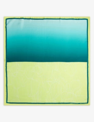 Dries van Noten Graphic-Print Silk Scarf