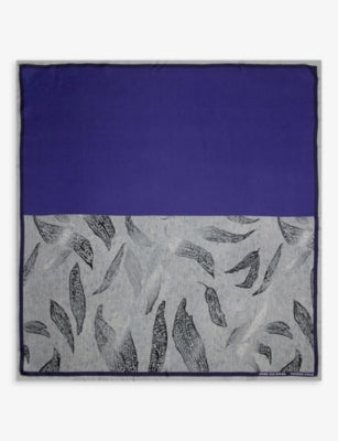 Dries van Noten Graphic-Print Silk Scarf