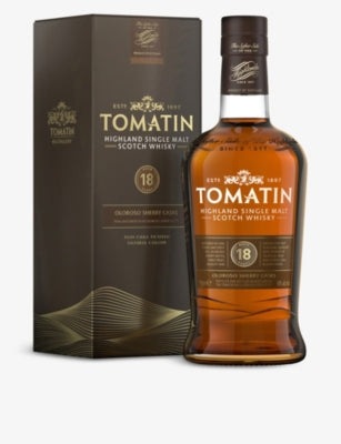 Tomatin 18-year-old single malt whisky 700ml (British brand)