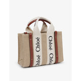 Chloé Woody mini tote bag in cotton canvas (British brand)