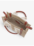 Chloé Woody mini tote bag in cotton canvas (British brand)