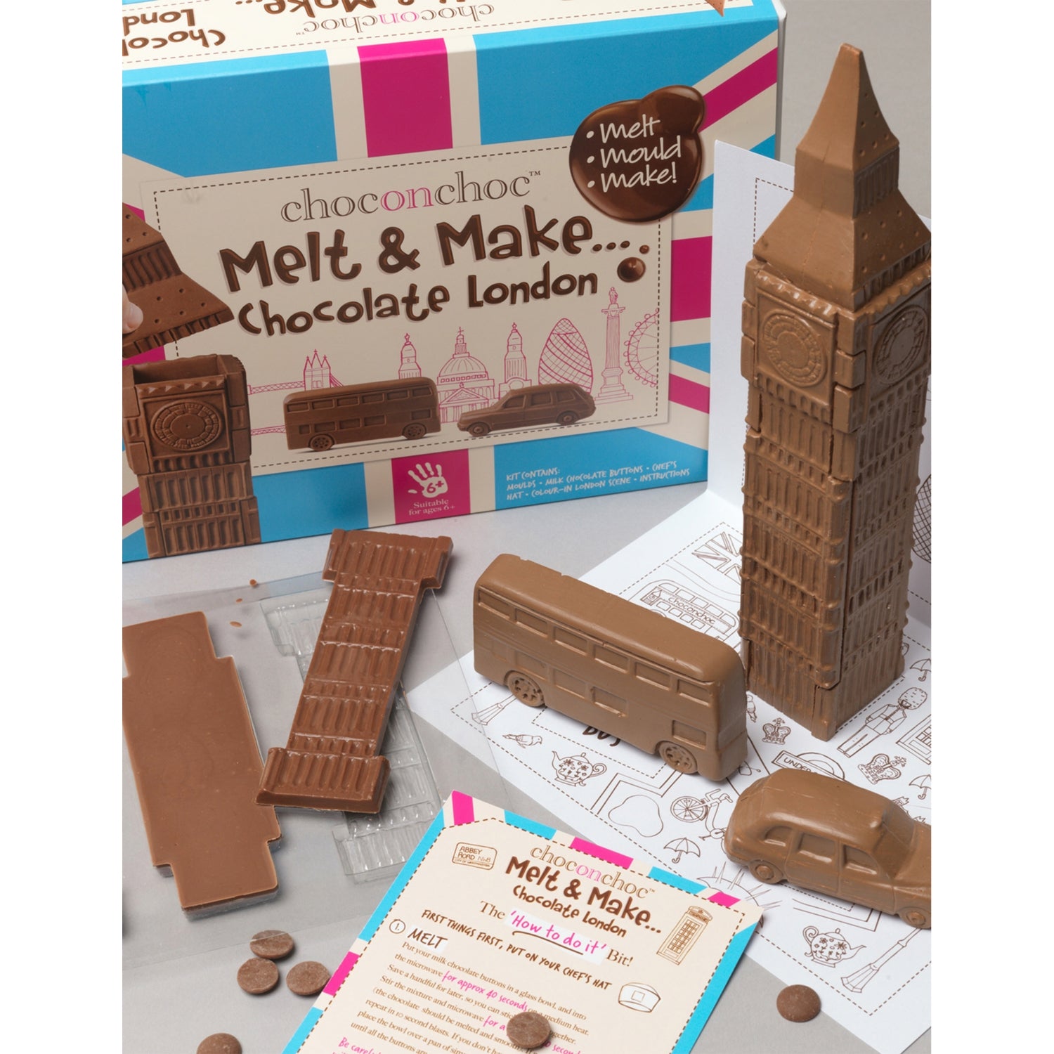 Choc on Choc chocolate kit London scene 300g, UK version