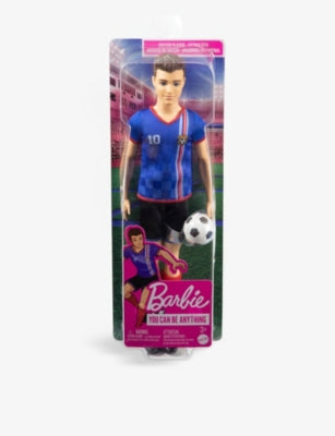 Barbie Ken footballer doll with football and uniform, 32cm - British product