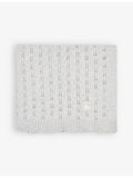 The Little Tailor pointelle-detail cotton blanket 104x93cm, UK version