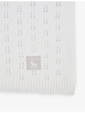 The Little Tailor pointelle cotton blanket 104 x 93cm, UK version