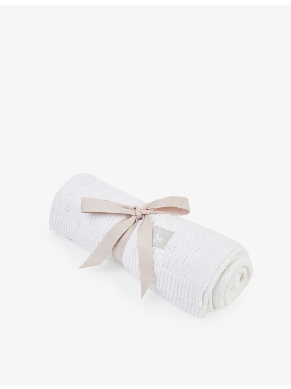 The Little Tailor pointelle cotton blanket 104 x 93cm, UK version